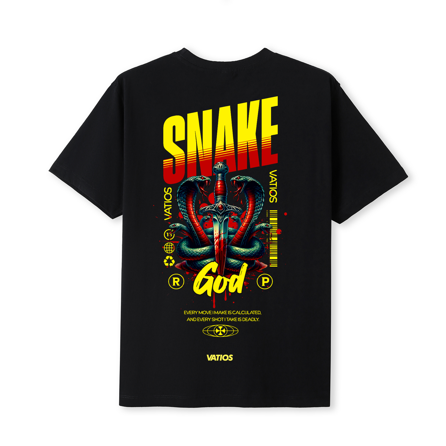 Unisex Snake God Cotton Shirt